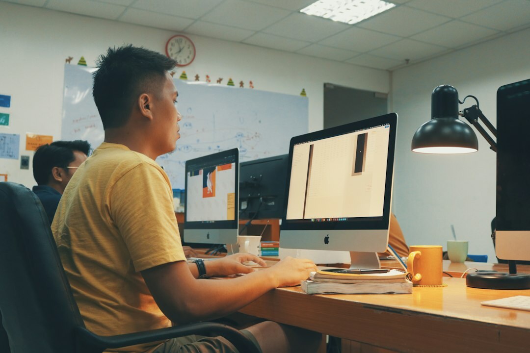 student learning programming