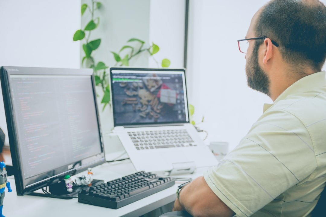 hispanic programmer at work