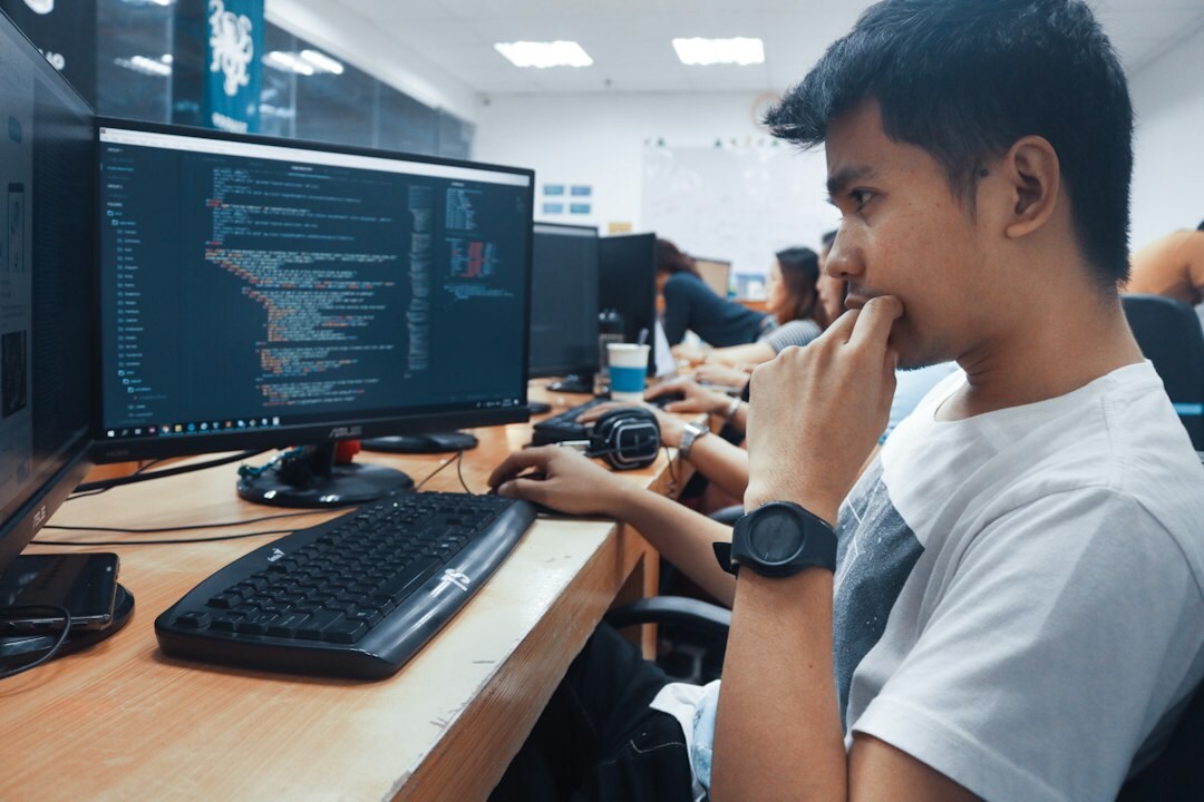 diverse students learning coding